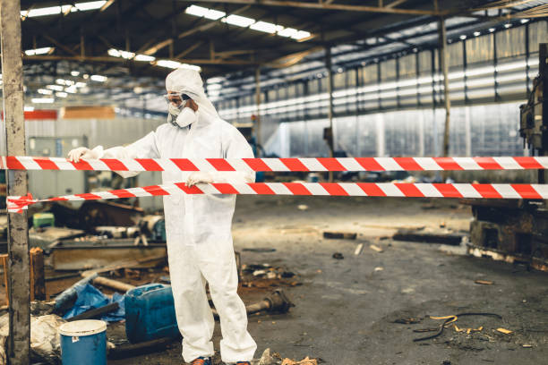 Professional Biohazard technician working in Woodbine, NJ